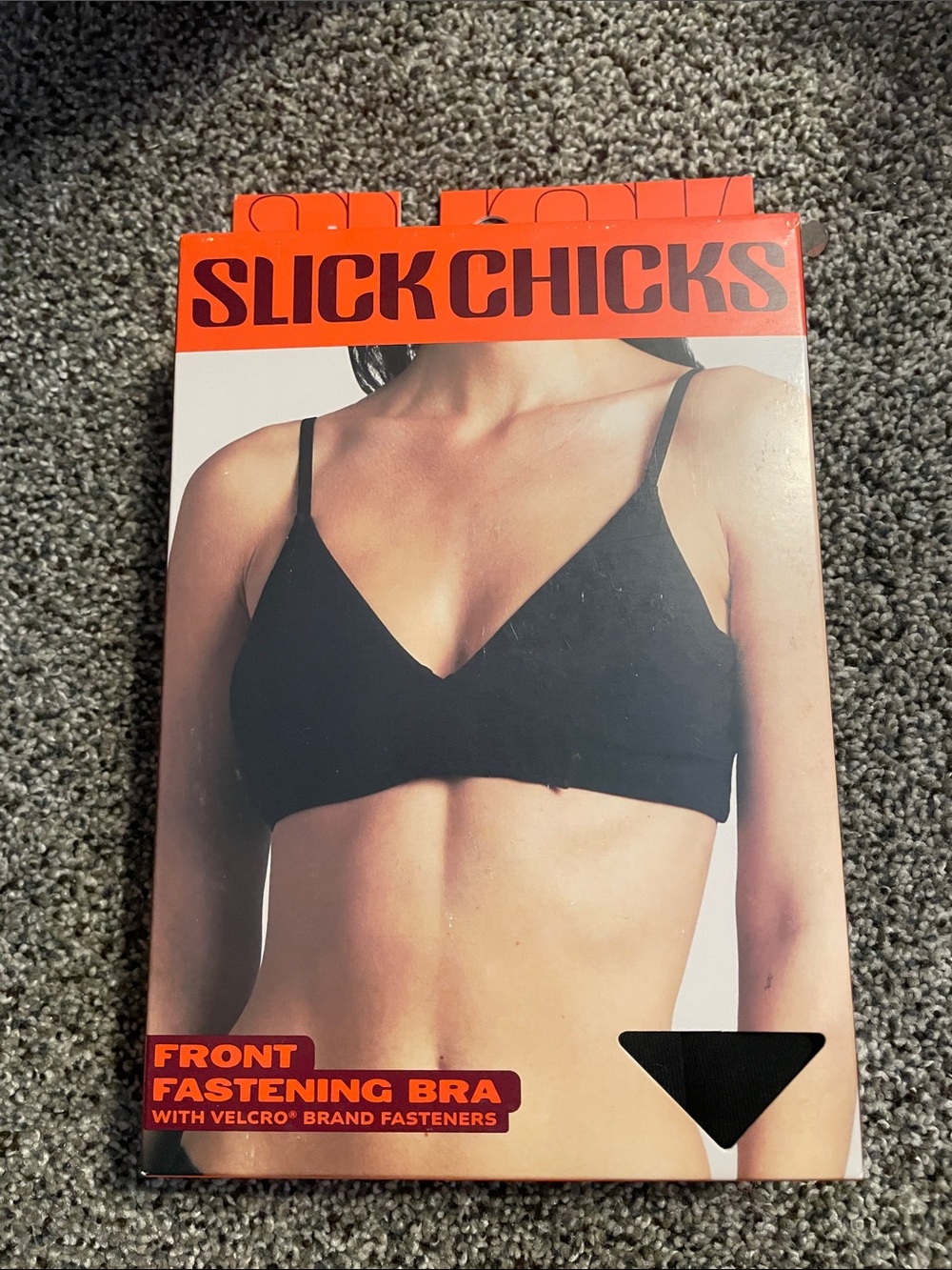 Front fastening bra- black